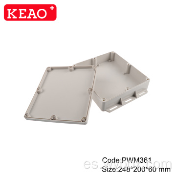 Caja de montaje en pared de ABS, caja impermeable para exteriores, caja de conexiones para carril din, caja de conexiones con terminales PWM361 con 248 * 200 * 60 mm
